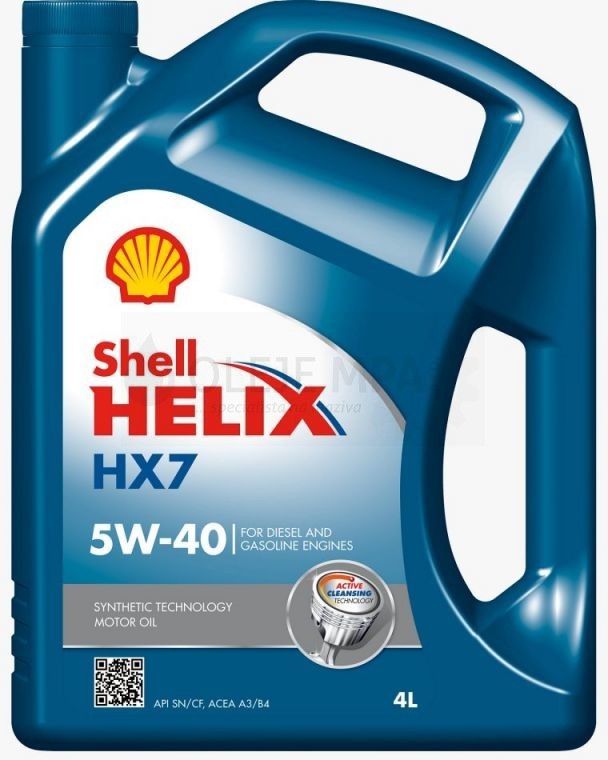 Motorový olej 5W-40 Shell Helix HX7 - 4 L