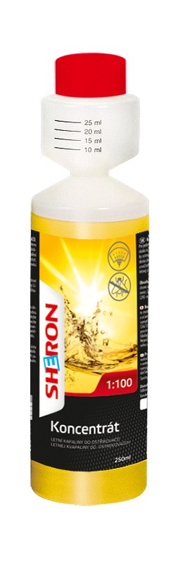 Kapalina do ostřikovačů letní koncentrát 1:100 - 250 ML - 