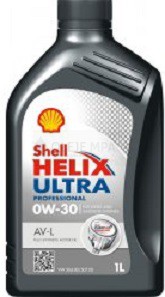 Motorový olej 0W-30 Shell Helix Ultra AV-L - 1 L