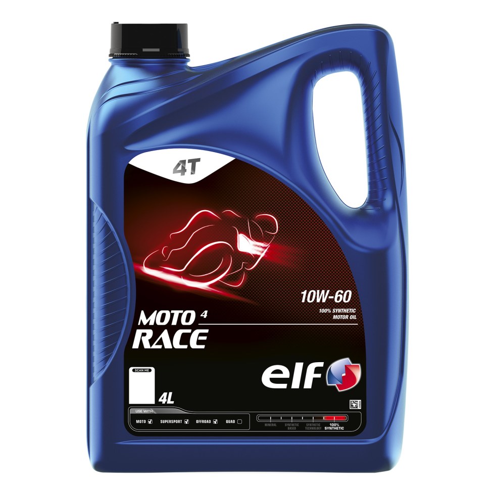 Elf Moto 4 Race 10W-60 - 4l - 