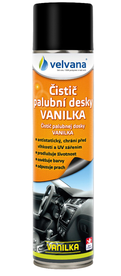 Čistič palubní desky Velvana - vanilka 600 ML - AKCE - Autokosmetika
