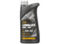 Motorový olej 5W-30 Mannol 7715 Longlife 504/507 - 1 L (plast) Motorové oleje - Motorové oleje pro osobní automobily - 5W-30