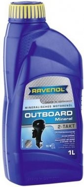 Motorový olej pro lodě Ravenol Outboardoel Mineral 2T - 1 L - Oleje pro 2-taktní motory