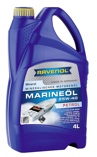 Motorový olej pro lodě Ravenol Marineoil Petrol SAE 25W-40 - 4 L - Oleje pro 4-taktní motory