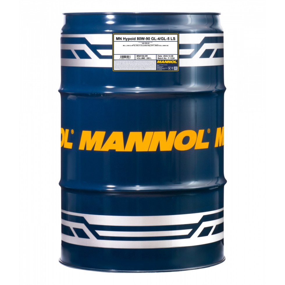 Mannol Hypoid 80W-90 GL-4/GL-5 LS 8106 - 208l - 