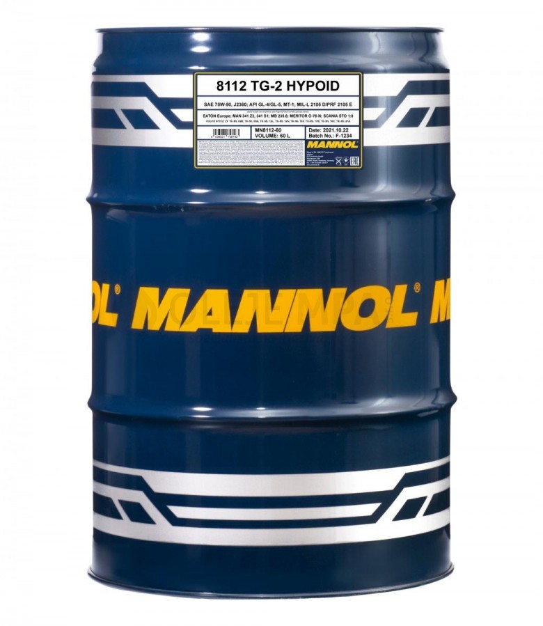 Převodový olej 75W-90 Mannol TG-2 Hypoid - 208L - Oleje 75W-90