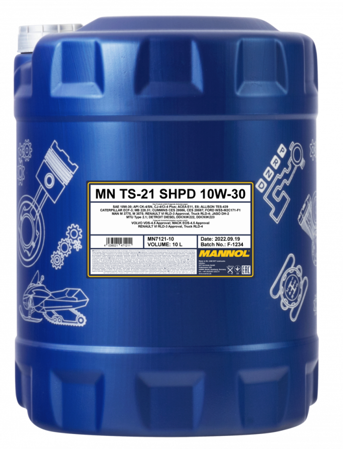 Motorový olej 10W-30 SHPD Mannol TS-21 - 20 L - 10W-30