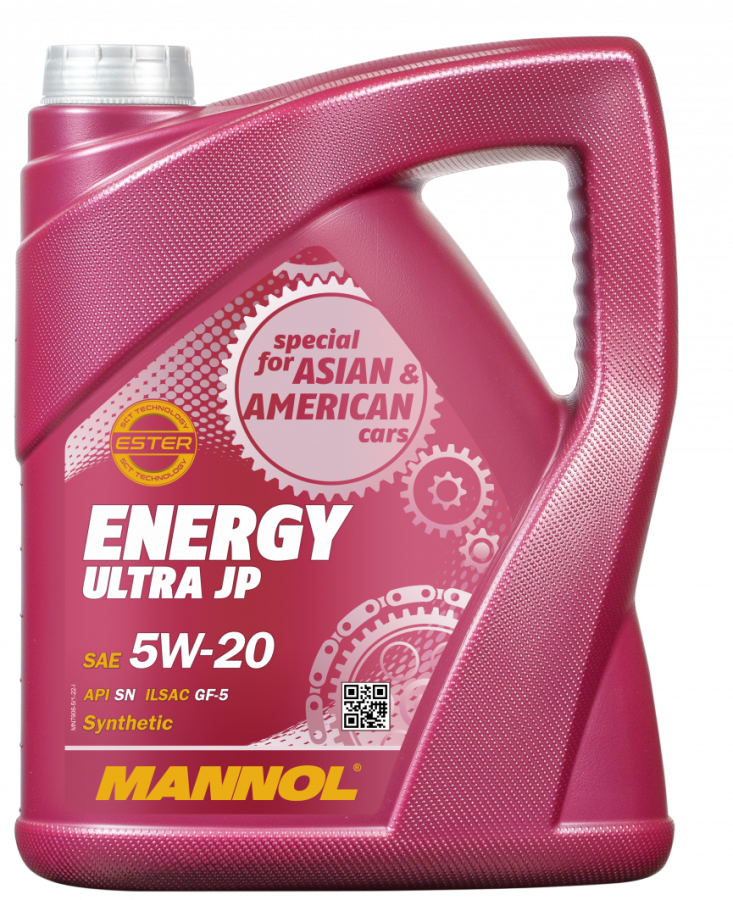 Motorový olej 5W-20 Mannol 7906 Energy Ultra JP - 5 L