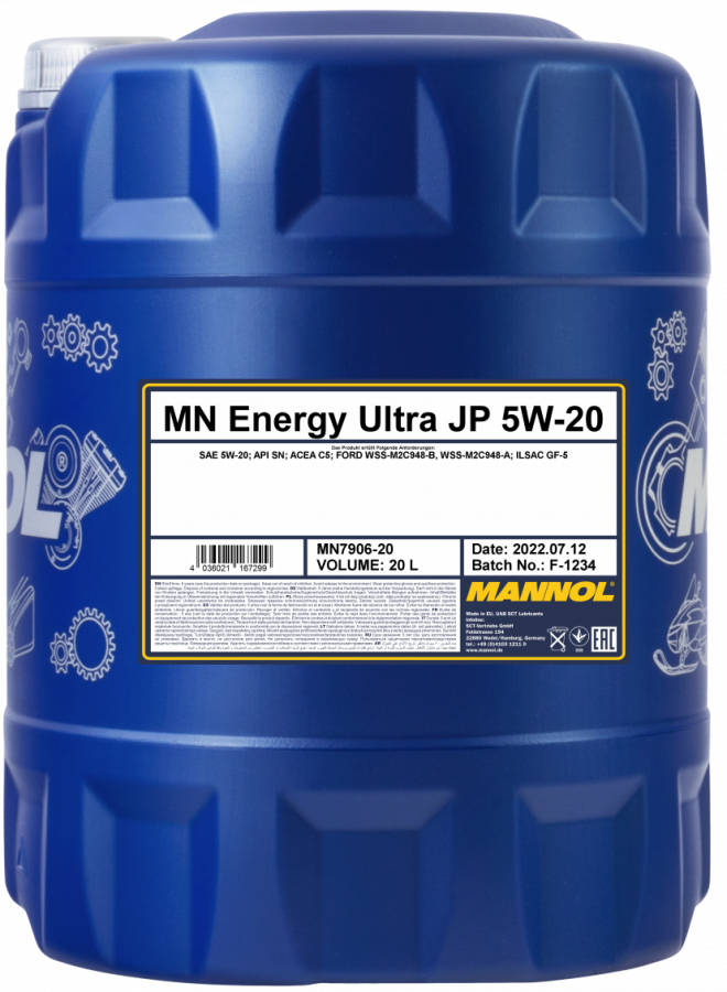Motorový olej 0W-20 Mannol 7918 Legend Ultra - 20 L