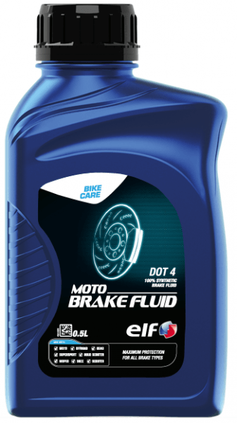 Brzdová kapalina ELF Moto brake Fluid DOT 4 - 0,5 L - Ostatní oleje a produkty pro motocykly