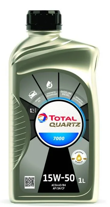 Motorový olej 15W-50 Total Quartz 7000 - 1 L