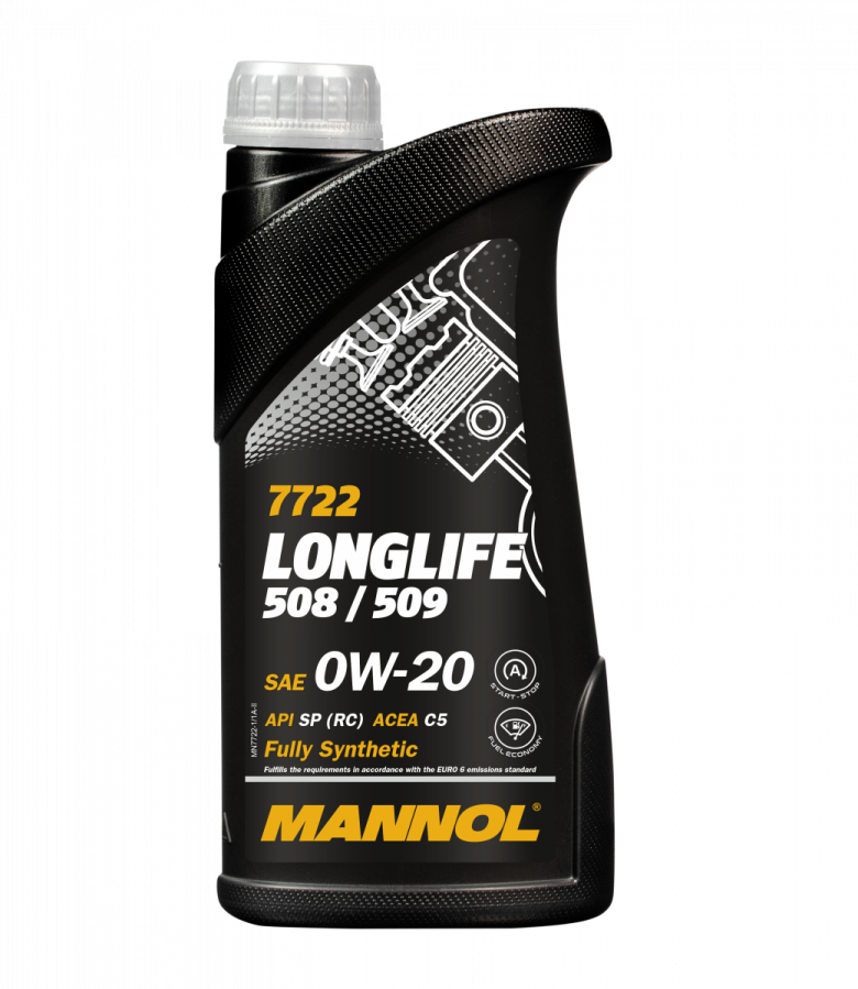 Motorový olej 0W-20 Mannol 7722 Longlife 508/509 - 1 L - 0W-20