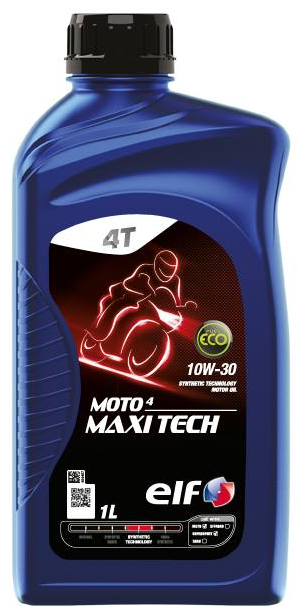 Motocyklový olej 10W-30 Elf Moto 4 MAXI TECH - 1 L - Motorové oleje pro 4-taktní motocykly
