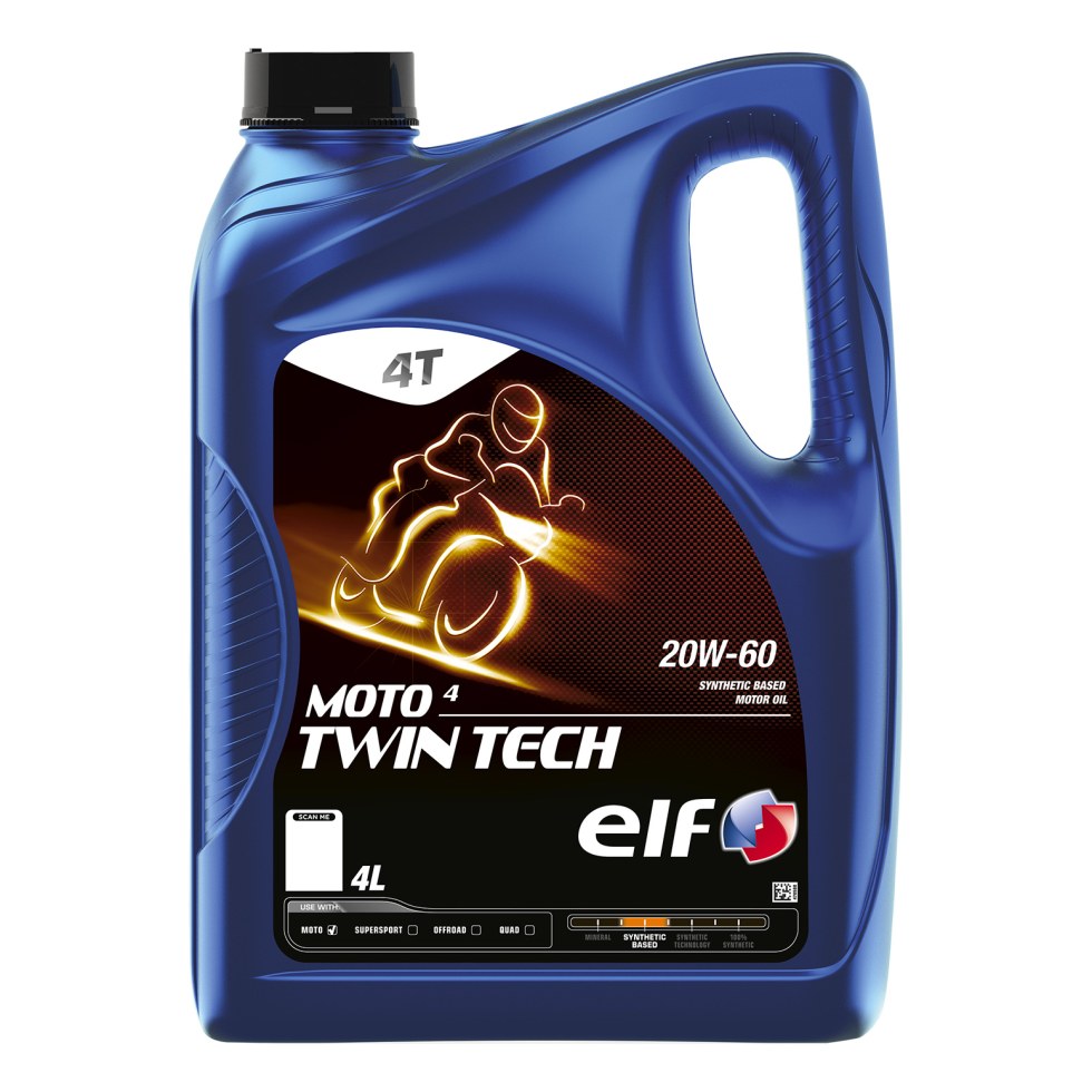 Elf Moto 4 Twin Tech 20W-60 - 4l - 
