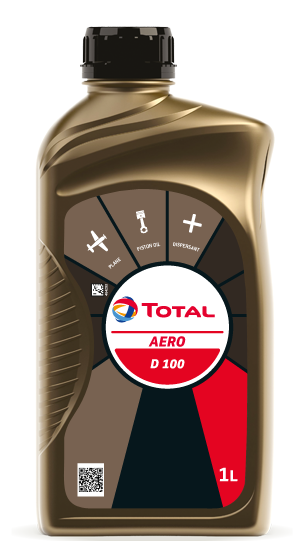 Letecký olej Total Aero D 100 - 1 L - Motorové oleje pro pístové letecké motory