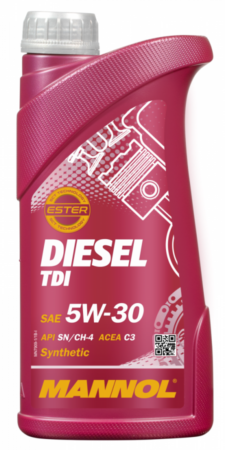 Motorový olej 5W-30 Mannol Diesel TDi 505.01 - 1 L - 5W-30