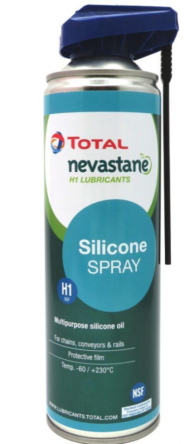 Potravinářské mazivo Total Nevastane Silicone sprey - 0,4 L - Plastická maziva pro potravinářství, farmacii apod.