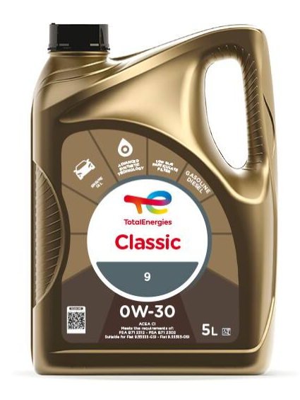 Motorový olej 0W-30 Total Classic 9 - 5 L