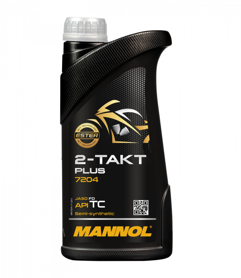 Motorový olej Mannol 2-Takt Plus - 1 L - Oleje pro sekačky, motorové pily a další zemědělské stroje