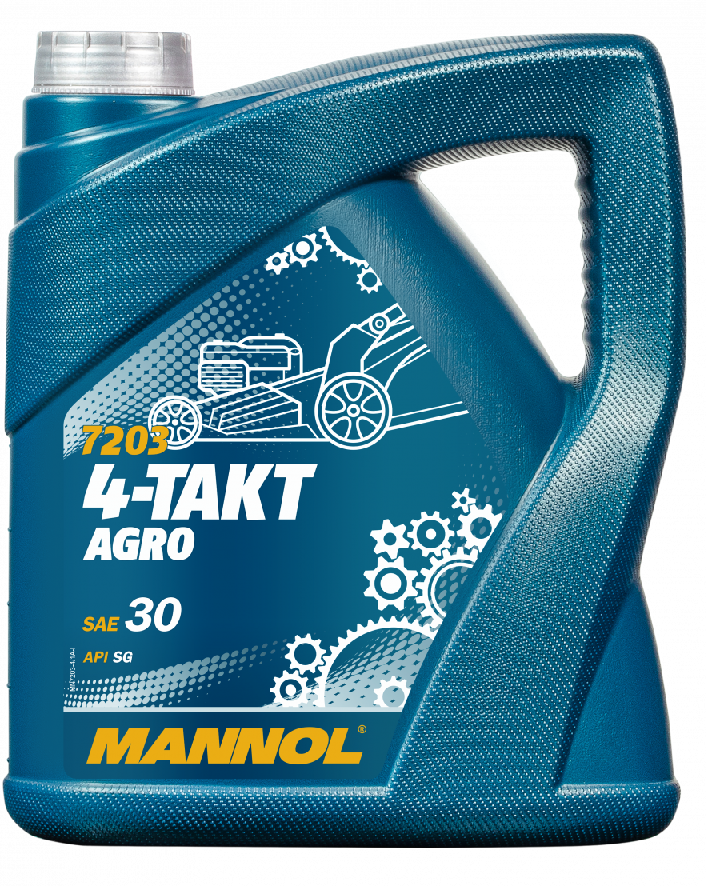 Motorový olej 4-Takt Mannol Agro SAE 30 - 4 L - Oleje pro sekačky, motorové pily a další zemědělské stroje