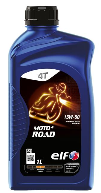 Motocyklový olej 15W-50 Elf Moto 4 ROAD - 1 L - Motorové oleje pro 4-taktní motocykly