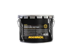 Plastická maziva vazeliny Univerzální (automobilová) plastická maziva Třída NLGI 2 - Plastické mazivo Mannol GraphiteGrease Ester - 9 KG Plastické mazivo Mannol GraphiteGrease Ester - 9 KG