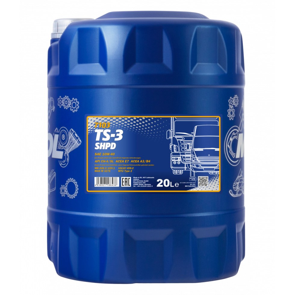 Mannol TS-3 SHPD 10W-40 7103 - 20l - 