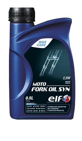 Tlumičový olej SAE 2,5W Elf Moto Fork Oil SYN - 0,5 L - Ostatní oleje a produkty pro motocykly