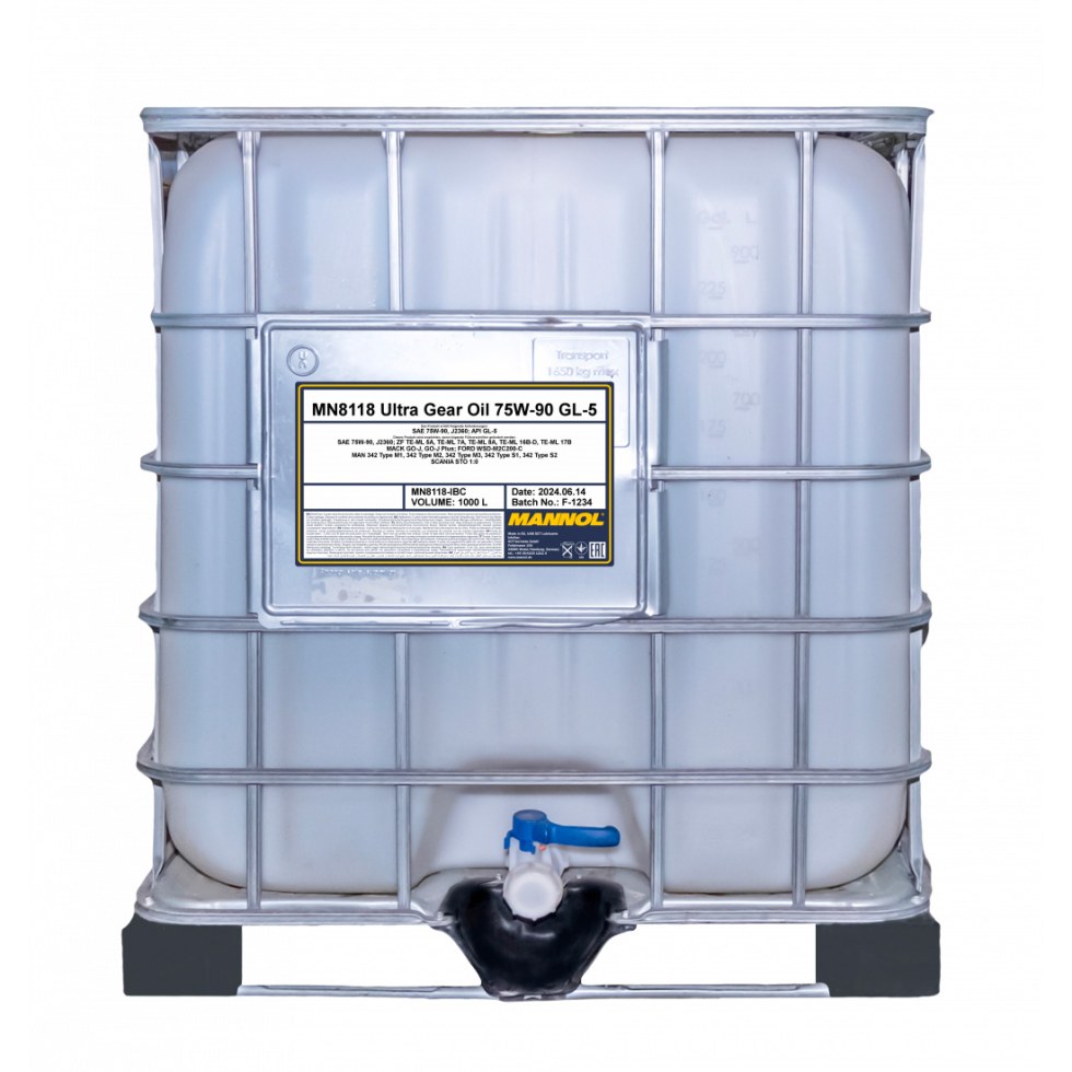 Mannol Ultra Gear Oil 75W-90 GL-5 8118 - 1000l - 