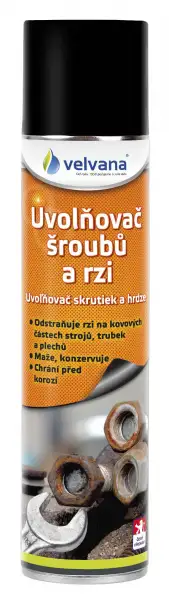 Výprodej - Uvolňovač šroubů a rzi Velvana - 400 ML Uvolňovač šroubů a rzi Velvana - 400 ML - Výprodej